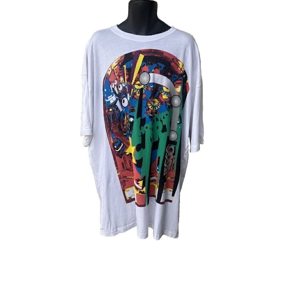 Hollywood Cartel Pin Ballen White T-Shirt Men’s Vintage 90s Size 3XL - Picture 16 of 16